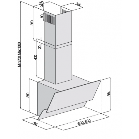 Вытяжка Prisma 60 Titanium A-30